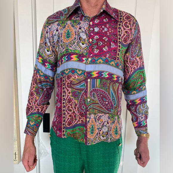 Men’s Etro Silk  Shirt - Picture 1 of 2
